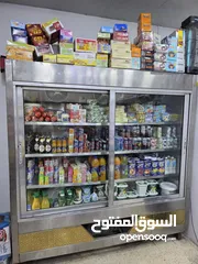  1 ثلاجة محل عرض شبه جديدة