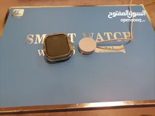  10 ساعة يد ذكية للبيع ULTRA WS-X9 مستعملة حالة ممتازة بالكرتون وكل الملحقات موجودة