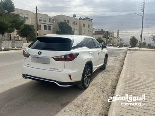  8 لكزس RX450hL موديل 2018 لون ابيض لؤلؤي وارد وصيانه الوكاله اعلى تصنيف من فئتها