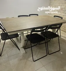  2 Wooden dining table