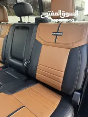  1 ford f150 platinum 2022 hybrid 3500 cc powerboost  بلاتينيوم لون كحلي و داخلية مميزة لون كاميل