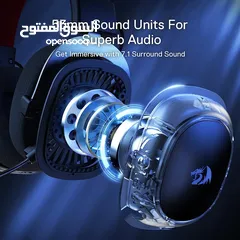  6 Redragon H510 PRO Zeus-X RGB Wireless Gaming Headset - 7.1 Surround Sound سماعات ريدراجون وايرليس