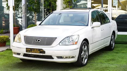  3 لكزس LS430 وارد 1/2 الترا موديل 2006 لون أبيض فتحة جلد رنجات خشب مرايا كهرباء بحالة ممتازة