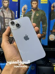  1 Iphone 14 مستعمل بحالة الوكالة مو مفتوح او مغير اي قطعة مساحة 128GB بسعر حرقق