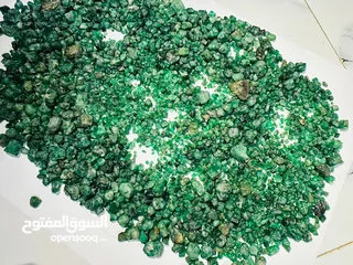  2 Green Emerald Gemstones