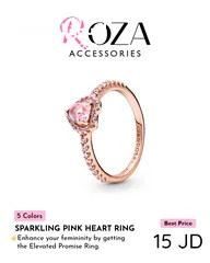  2 Pandora Promise Rings Collection - Roza Accessories- كولكشن خواتم الوعد من باندورا