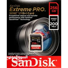  1 256GB SDXC SD Extreme Pro Memory Card