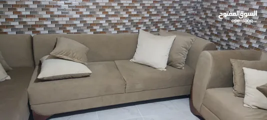  3 كوانر للبيع  الخشب سويد  الأرجل  زان  إسفنج دانلوب   جديد غير مستعمل ابداا