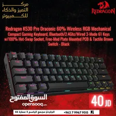  1 Redragon K530 Pro Draconic 60% Bluetooth/2.4Ghz/Wired - Brown Switch