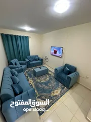  13 شقه مفروش غرفه وصاله للايجار الشهري بعجمان منطقه الراشديه بجوار حديقه السيدات