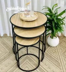  3 طقم طاولة ثلاثي بسعر العرض