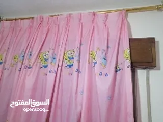  4 غرفة نوم بنات للبيع لون سكني وفوشي لومينيه