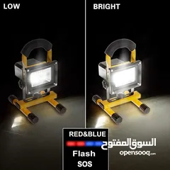  1 مصباح LED قابل لاعادة الشحن للتخيم والرحلات والجلسات الخارجية
