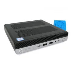 10 جهاز كمبيوتر اتش بي ميني فائق السرعة الجيل السادس HP Mini PC 800 G3 6TH GEN 8GB RAM 256GB SSD NVME