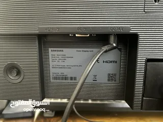 4 شاشة سامسونج فل Hd  جديدة استعمال خفيف مقاس 24 بوصة