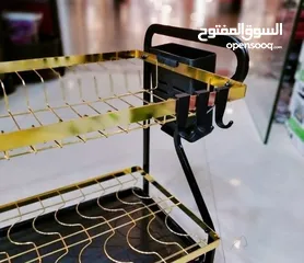  13 مطبقيه  2 دور ذهبي في اسود  المطبقيه الجولد المعدن مطبقية كاملة متكاملة لكل احتياجات المطبخ