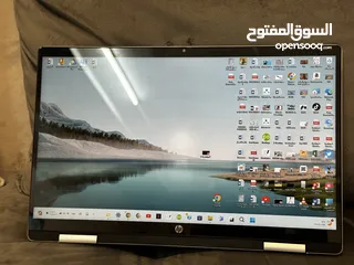  4 لابتوب hp للبيع الشاشه تدعم اللمش  قابل للطي  مواصفات عاليه  تابع الفيديو
