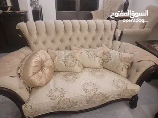  1 طقم كنب + سفره للبيع