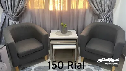  1 Gray sofa and 3 tables