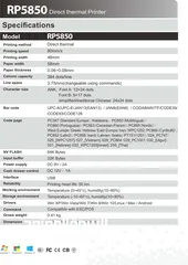  7 Sunlux RP5850 Direct Receipt Thermal Printer طابعة فواتير حرارية سلكية USB