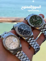  8 ساعات Rolex Datejust كوبي درجة أولى بتفاصيل دقيقة ولمسة فخامة واضحة. مكينة مكشوفة، كستك صب ثقيل،