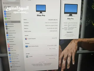  5 iMac Pro 2017 Xeon 27” 5k 10C/64GB/1Tb ssd 16Gb graphics