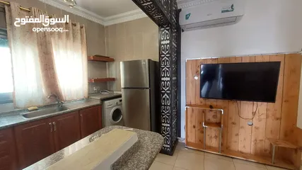  11 بدون عمولات - شق مفروشة للإيجار في التاسعه اهالي شارع السكه اطلاله بحرية طابق اول هندسي
