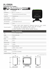  5 SUNLUX XL-2360 2D Desktop Barcode Scanner قارىء باركود كمبيوتر