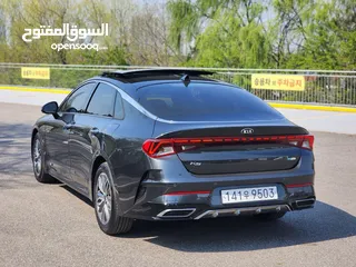  14 KIA K5 Hybrid 2021بانوراما فل  وارد كوري فحص كامل و لا ملاحظه كلين تايتل من دون حوادث