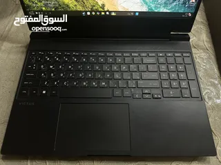  3 لابتوب hp victus gaming جيمينج كرت rtx 3050ti بحالة ممتازه سعرر حرررق