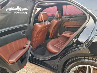  28 Mercedes Benz E200 / W212  فل إضافات مع بانوراما / صالون جلد بني عداد حقيقي 102,000 K.M / فحص نخب