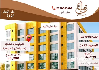  1 بناية تجارية سكنية استثمارية بدخل ثابت يصل إلى10٪؜