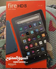  1 جهاز لوحي tablet Fire HD 8 ، شاشة 8 بوصة عالية الدقة ، 32 جيجابايت