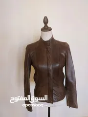  10 للصبايا- عدة جاكيتات جلد اصلي من تركيا بسعر مغري