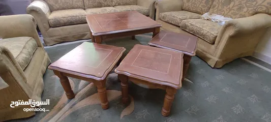  5 طقم كنب أمريكي و طقم طربيزات مستعمل