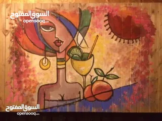  2 لوحات زيتية و اكريليك