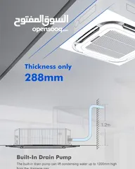  7 مكيف اوكس كاسيت دكت AUX موديل 2025 من متخصصين المشاريع مجموعة المراد لتكيف والتبريد