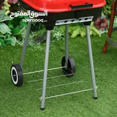  3 شواية الفحم المتنقل بغطاء زرب حجم متوسط منزلي بأقل الأسعار