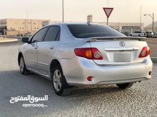  4 تويوتا كورولا 1.6L 2009  خليجي  سيارة في قمة النظافة وجاهزه للتسجيل