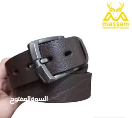  9 حزامات جلد طبيعي  صناعة مصرية  اصلي مكفول . ومتوفر صناعة تركية جميع القياسات متوفرة داخل معرضنا بوسط