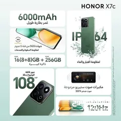  1 بحالة الوكالة HONOR X7C استخدام شهرين مع كامل أغراضه