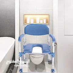  3 كرسي استحمام+تواليت المنيوم "جديد"
