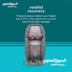  6 Total Recline Shiatsu Massage Cushion كرسي مساج متعدد الوضعيات، صناعة أمريكية.
