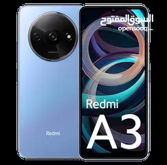  1 ميزة الجهاز الذاكرة 128 والرام 4+4 ويدعم هاتف اخر بنفس الهاتف متوفر باللون الازرق فقط Redmi A3