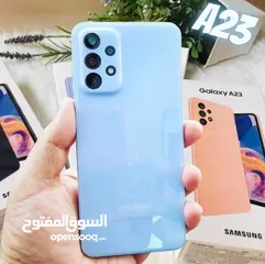  1 مستعمل اخو الجديد Samsung A23 رام 12 جيجا 128 بدون كرتونه هدية كفر ولزقة وشاحن الاصلي