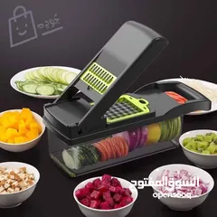  4 قطاعة الخضروات والفواكه 11 ب 1 كفاءة وجودة عالية وفري وقتك مع قطاعة الخضار الذكية متعددة الوظائف