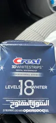  1 Crest 3D White strips  لزقات تبيض اسنان كريست