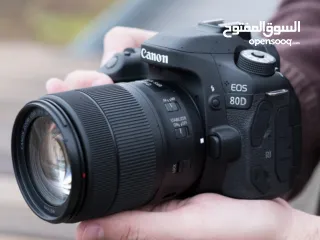  2 كاميرا Canon 80D مستعملة للبيع