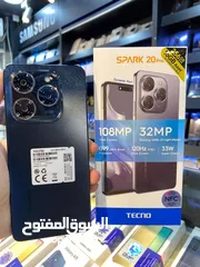  1 جديد بالكرتونة Spark 20 pro plas رام 16 جيجا 256 مكفول سنة متوفر توصيل