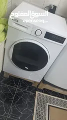  1 نشافة اجنس 8 ك انفرتر بحاله ممتازه للبيع بداعي السفر لون ابيض ولا خدش فيها شبه وكاله